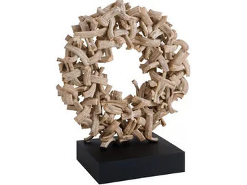 PAPEETE - LED wooden table lamp by Flam & Luce - view 2